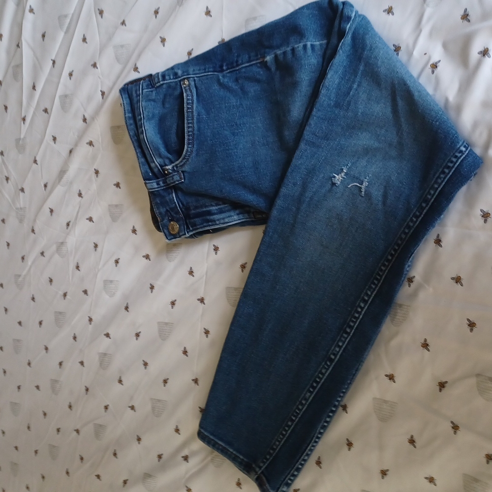 Calvin Klein ripped trendy dark denim  jeans